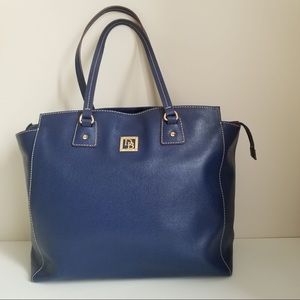 Dooney & Bourke Blue Leather Shoulder Bag